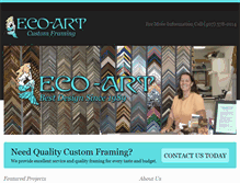 Tablet Screenshot of ecoartframing.com